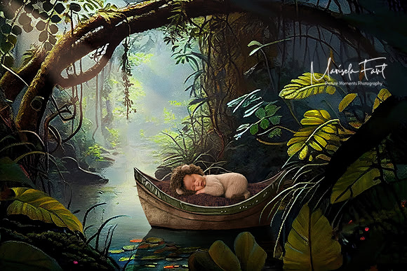 Marisela Fant | Picture Moments Rain Forest Boat with Bear