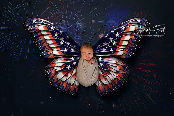 4th of July Newborn Composition Picture Moments Photography | Marisela Fant | Digital Compositions 2