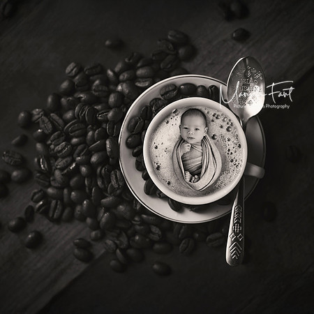 Newborn Coffee composition | Picture Moments Photography | Marisela Fant