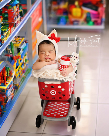 Picture Moments Photography | Marisela Fant | Digital Compositions Target Newborn setup 1