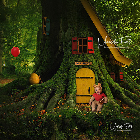 Pooh Bear Baby Composition